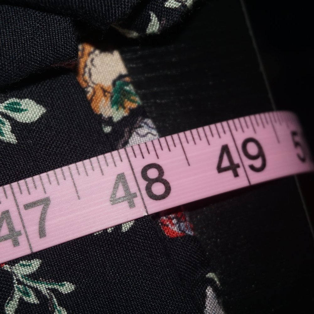 Vintage 80s Floral Midi Dress - Picture 8 of 8